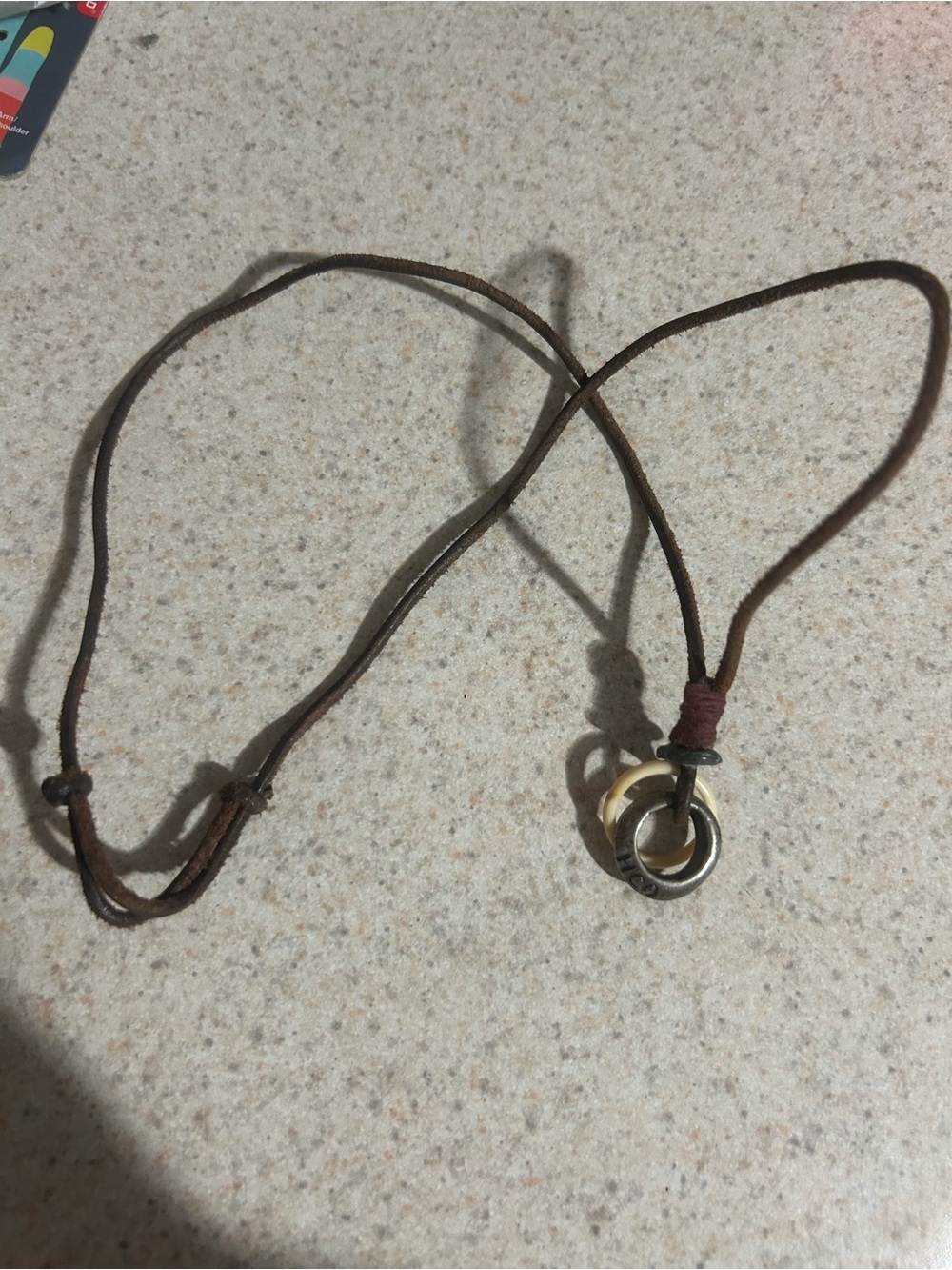 Vintage Hollister y2k Brown Leather Necklace